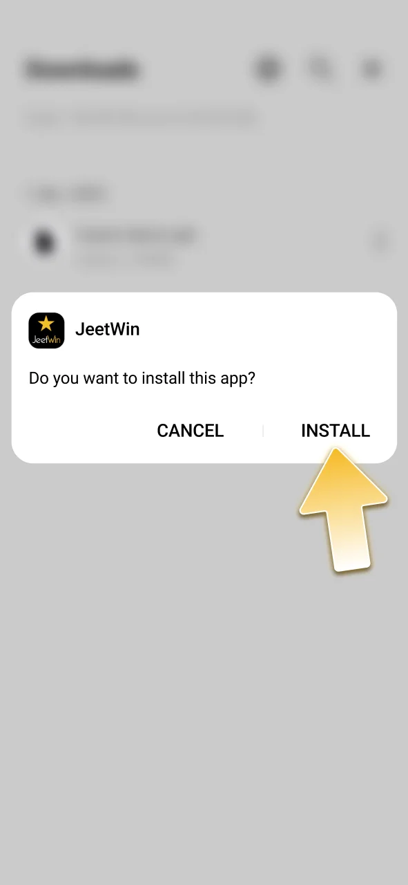 Open the downloaded file to install JeetWin.
