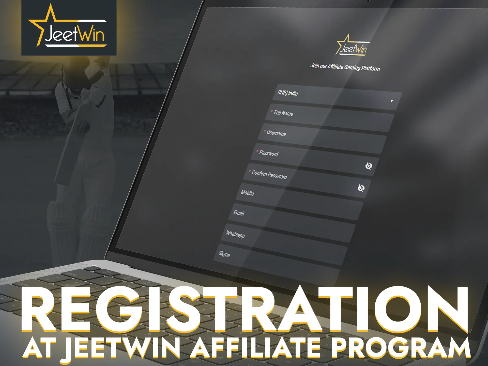 Take JeetWin partner registration responsibly and be careful when filling out the form.