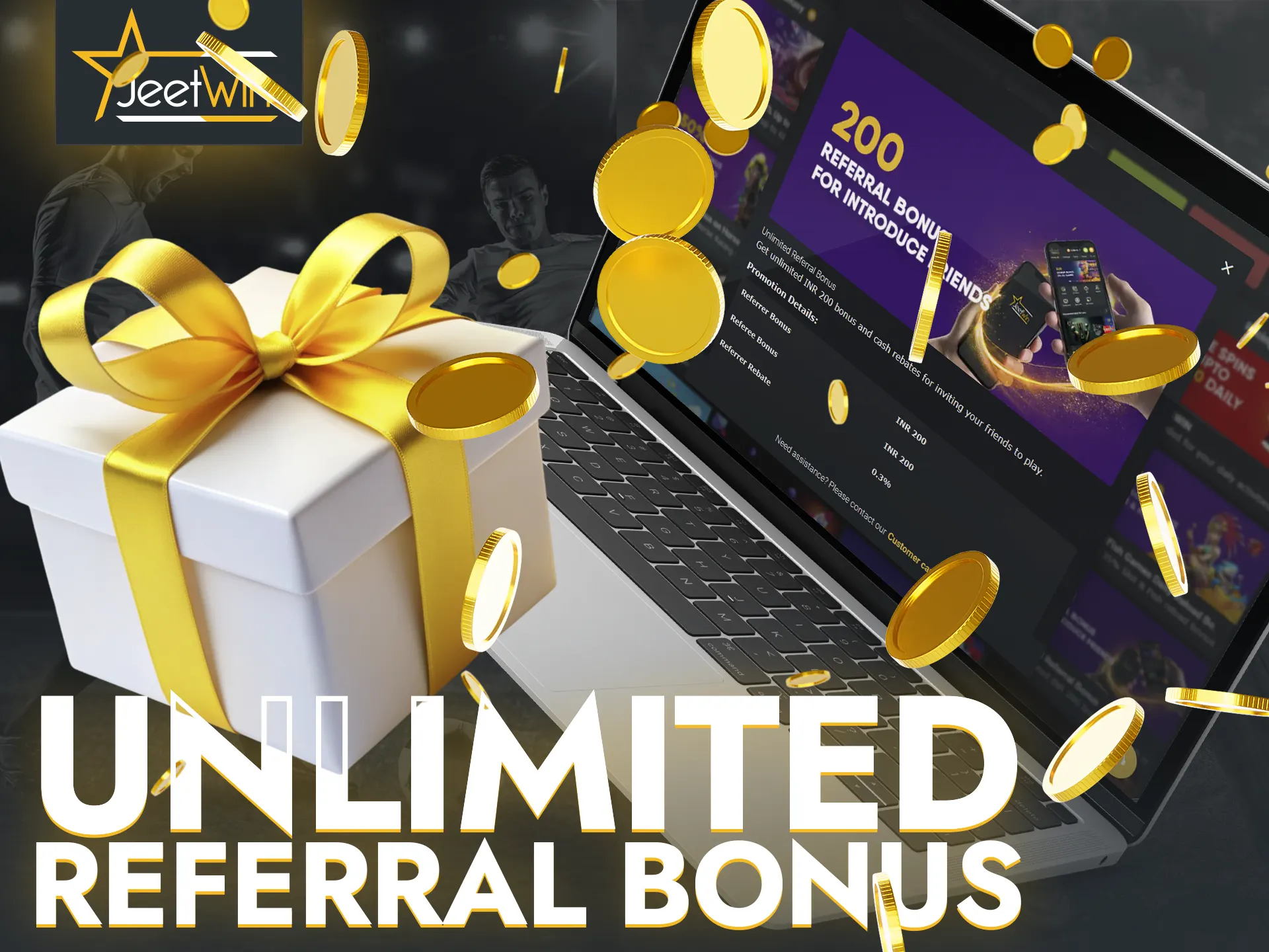 Invite your friends and earn together with JeetWin Casino.