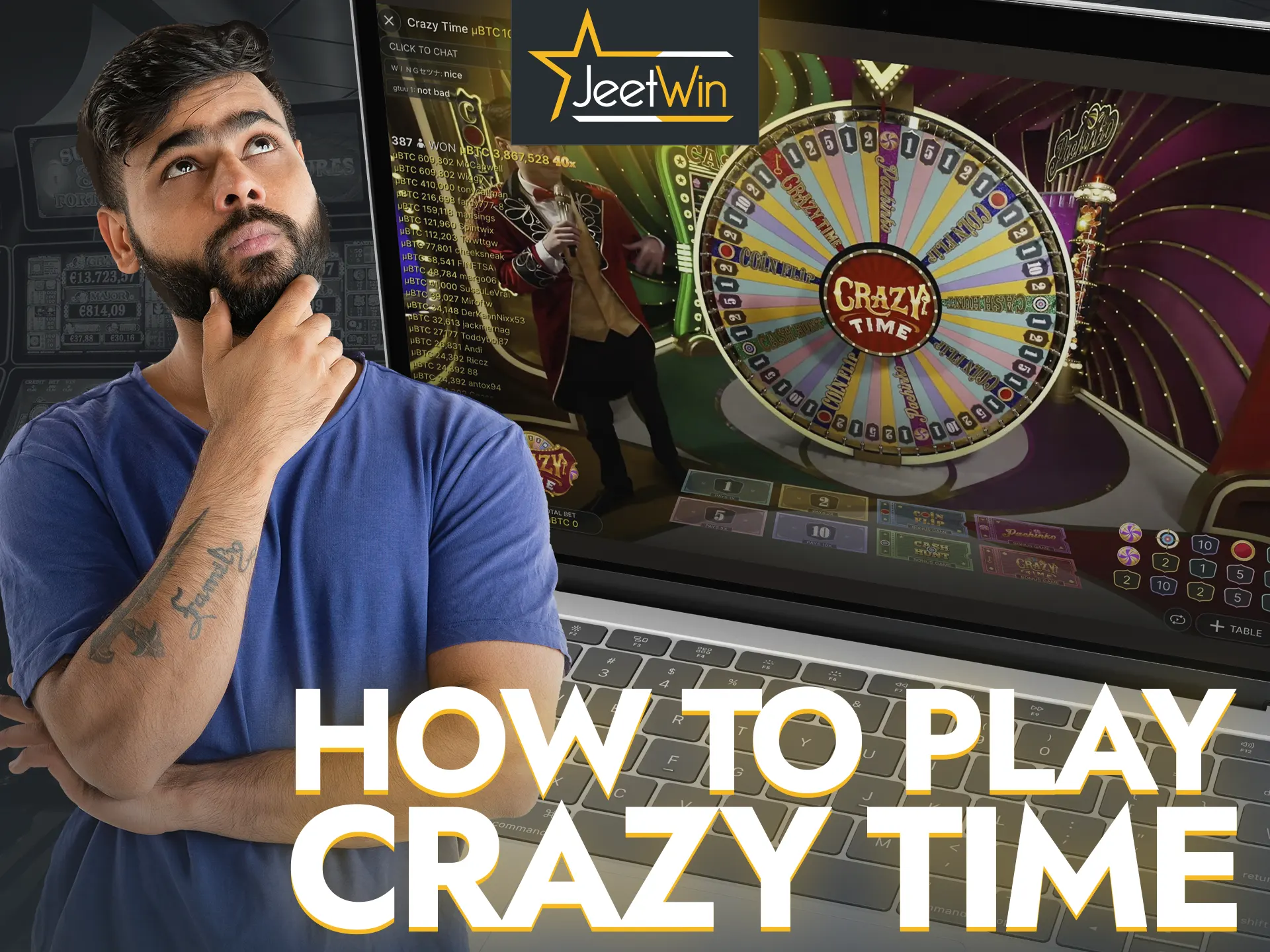 Sign up at JeetWin and start winning at the Crazy Time game.