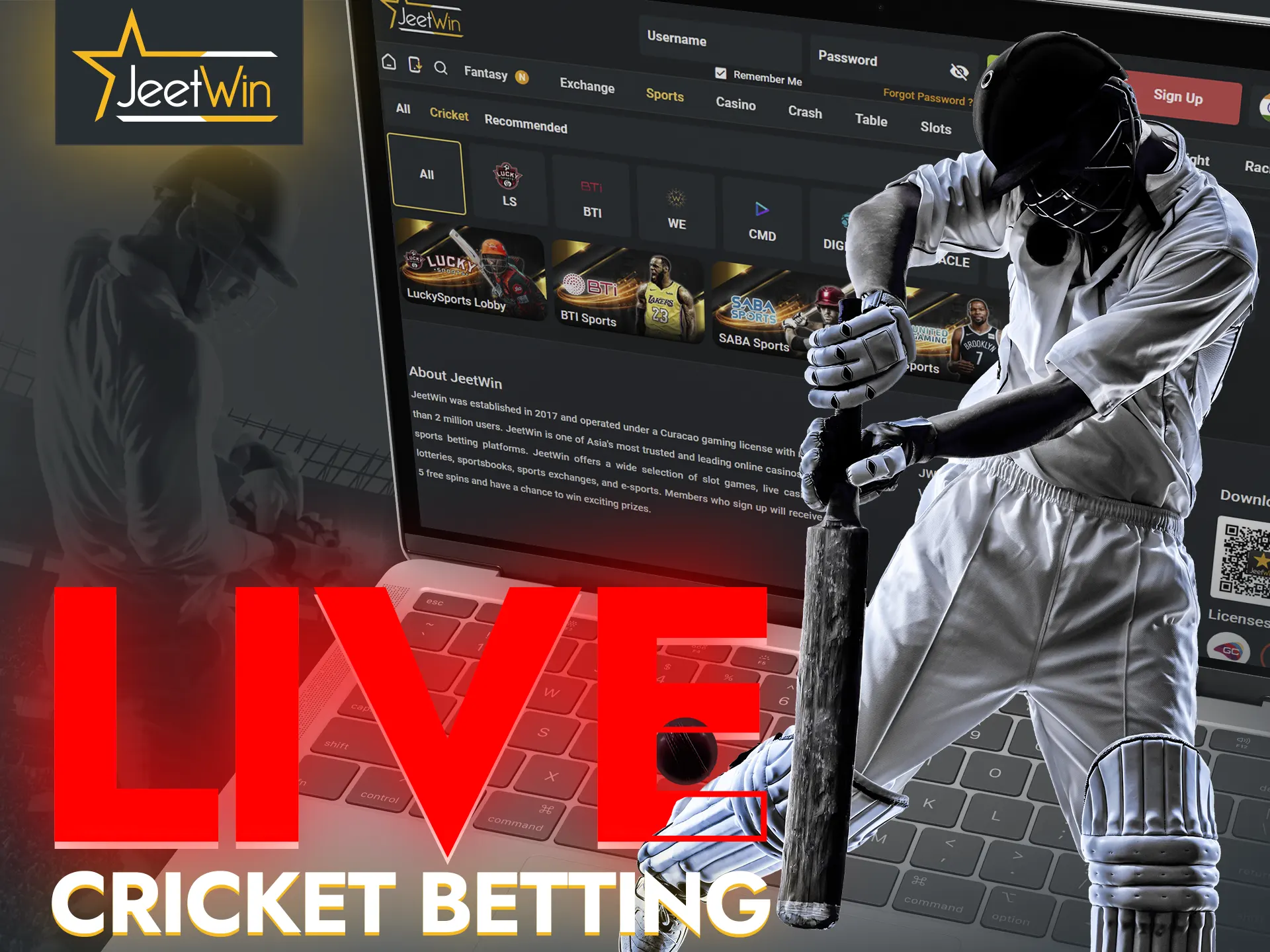 Follow the action on the field live and place your bets in JeetWin.