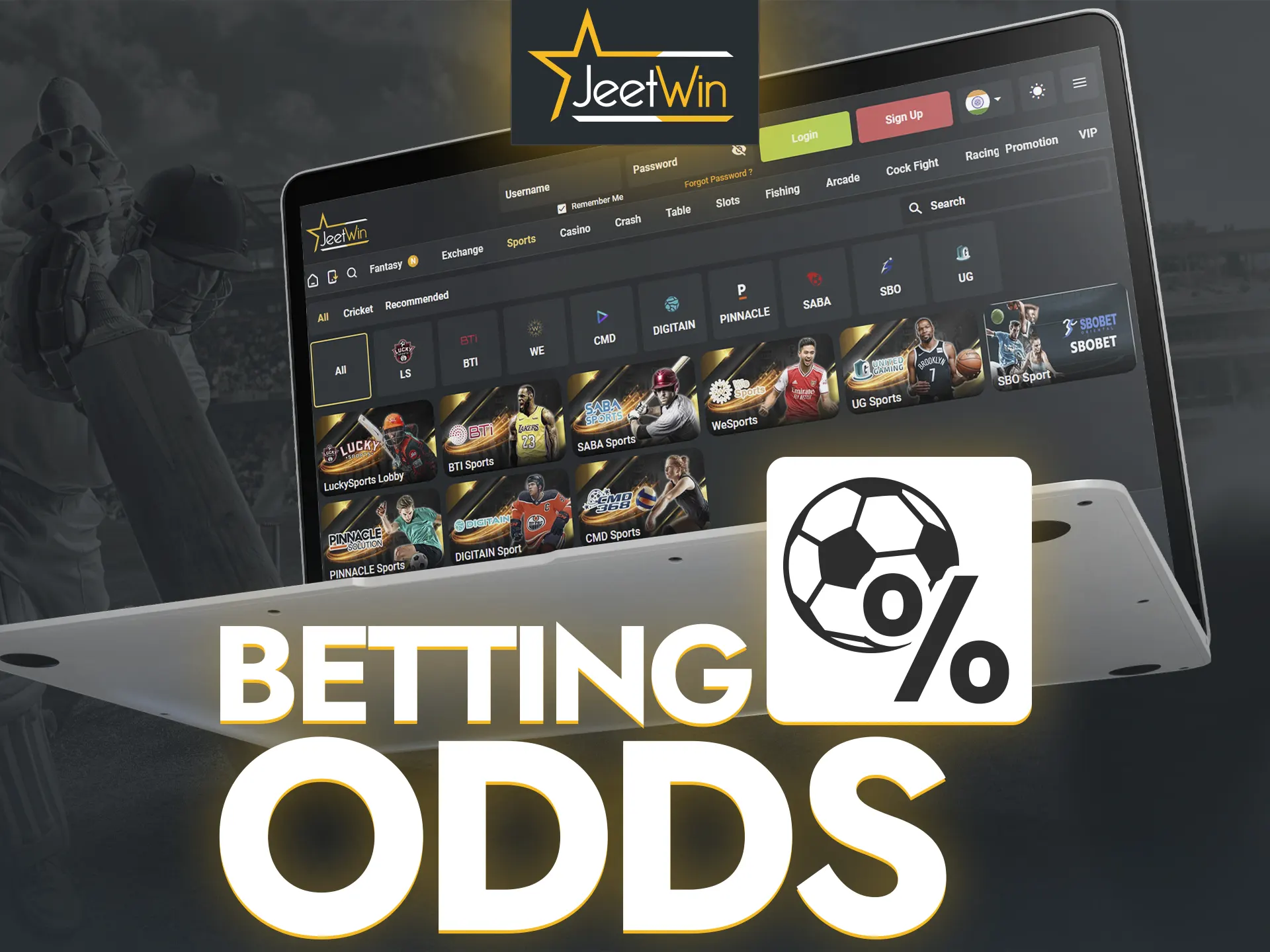 JeetWin is a trusted platform where you will find some of the highest odds on sporting events.