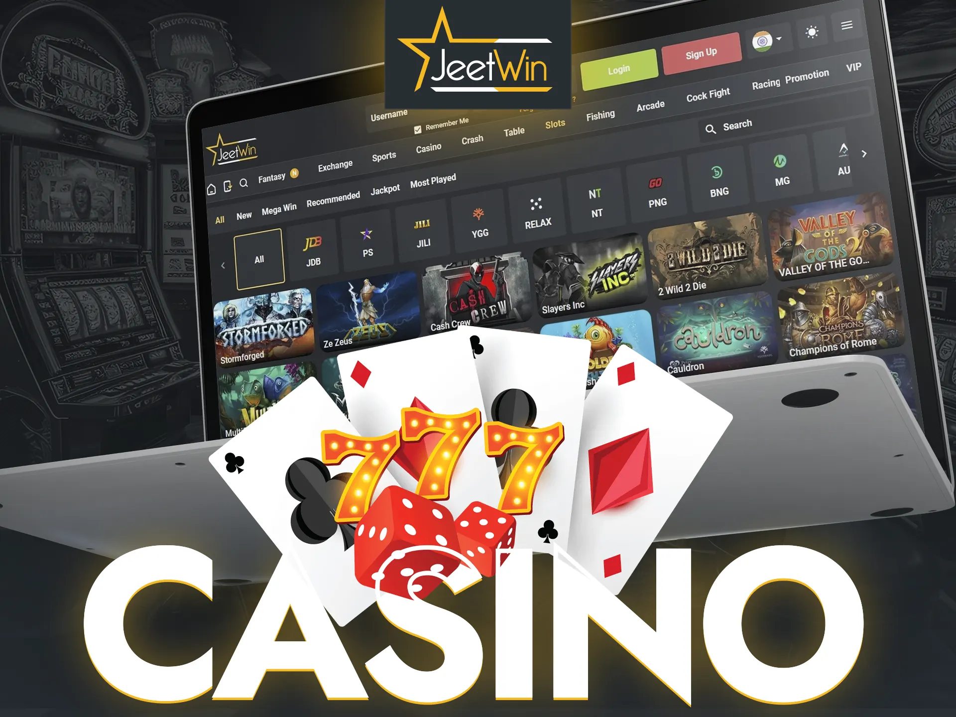 Test your luck with games from JeetWin Casino.