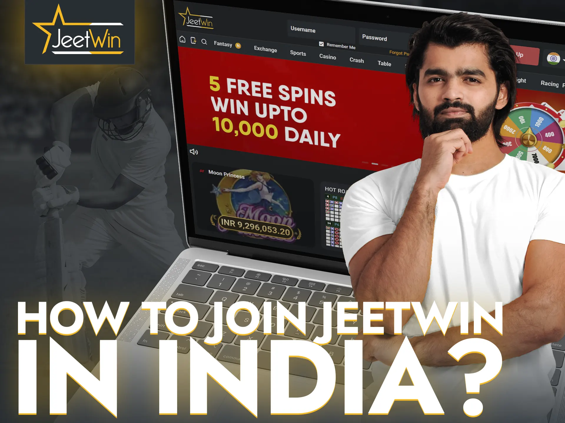 Fill out the JeetWin registration form to become one of the casino members.