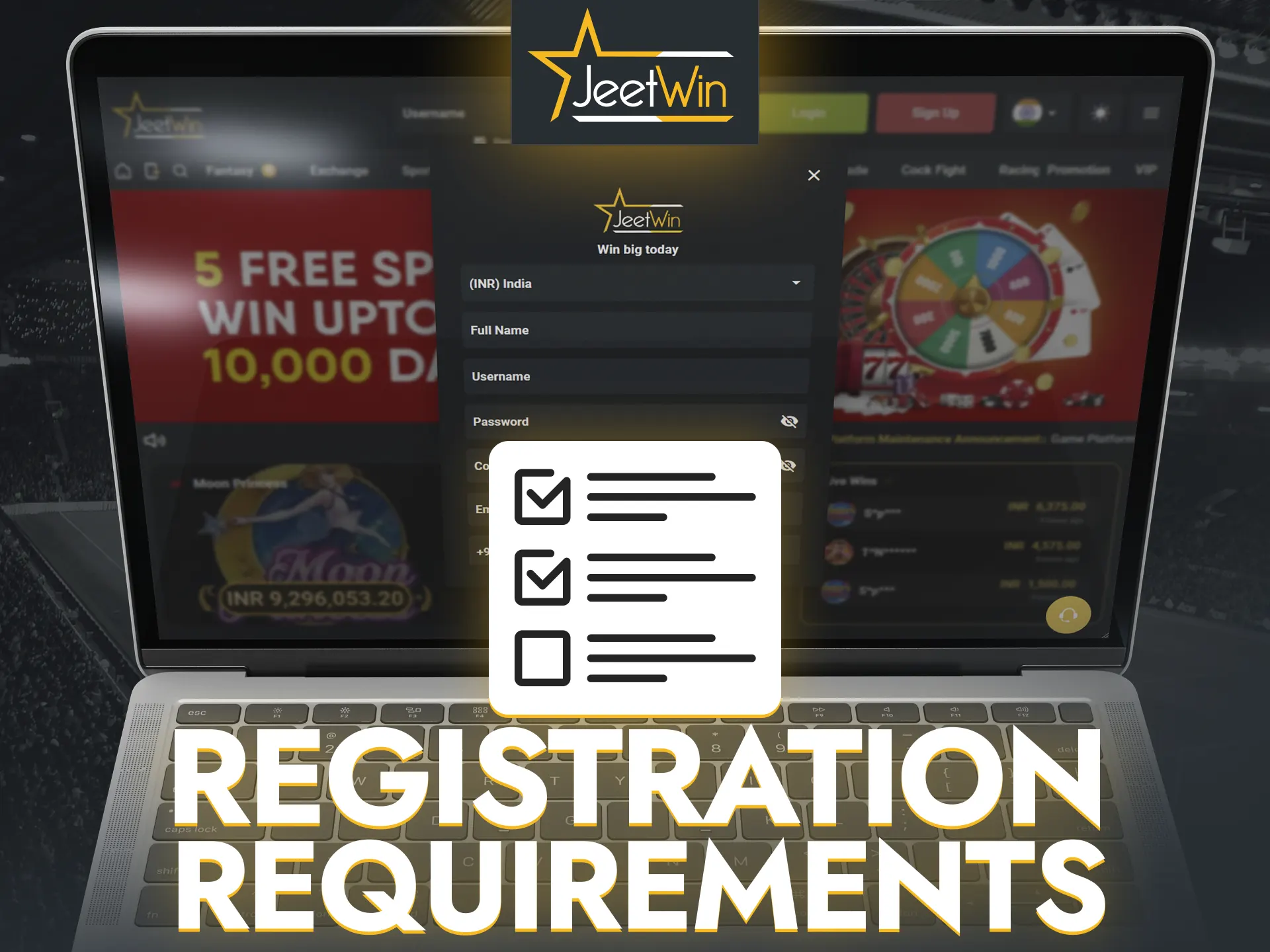 Learn the basic requirements for registering on the JeetWin site.