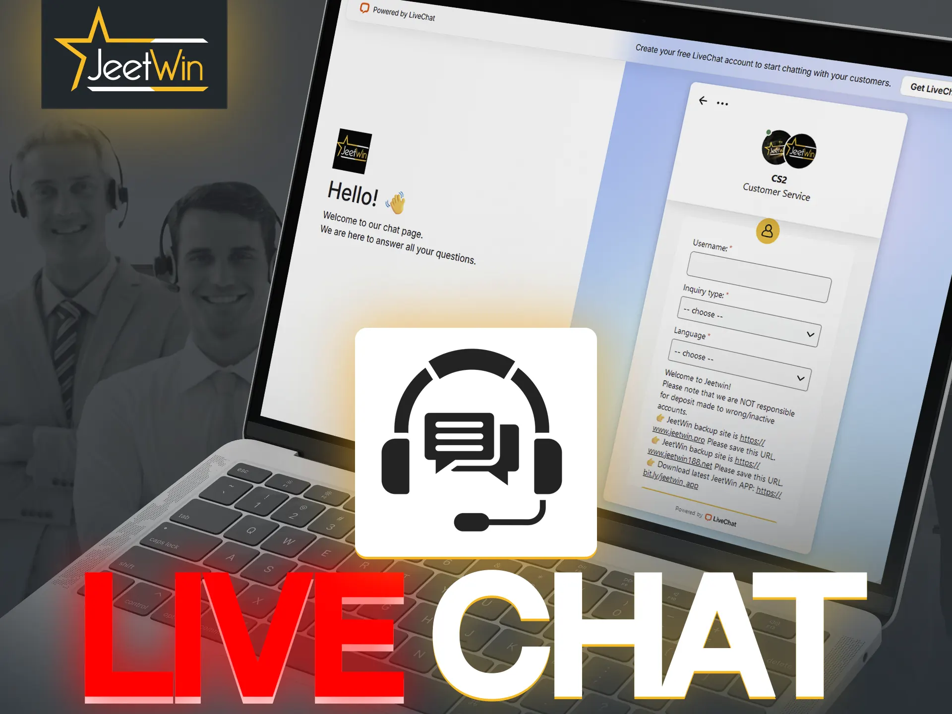 Use the live chat to instantly resolve your slots or betting related issues at JeetWin.