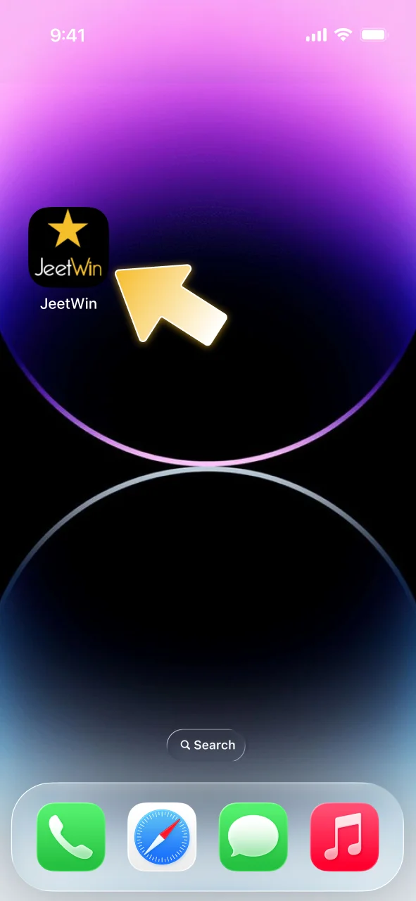 Open the JeetWin icon and start playing on your phone.