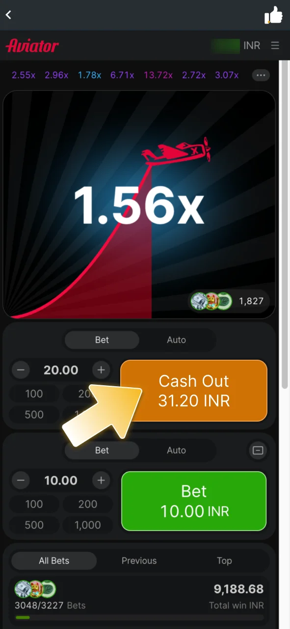 Place your bet and watch the JeetWin airplane climb.